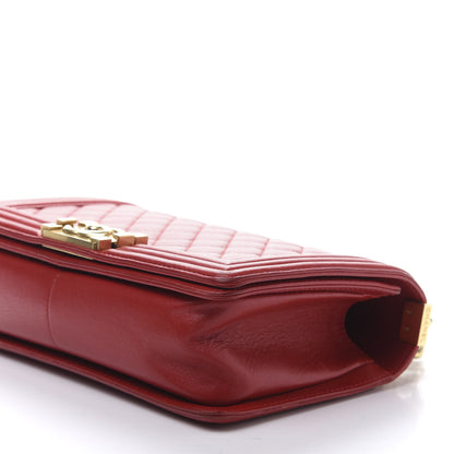 Chanel Lambskin Quilted Medium Boy Flap Red 7 of 13