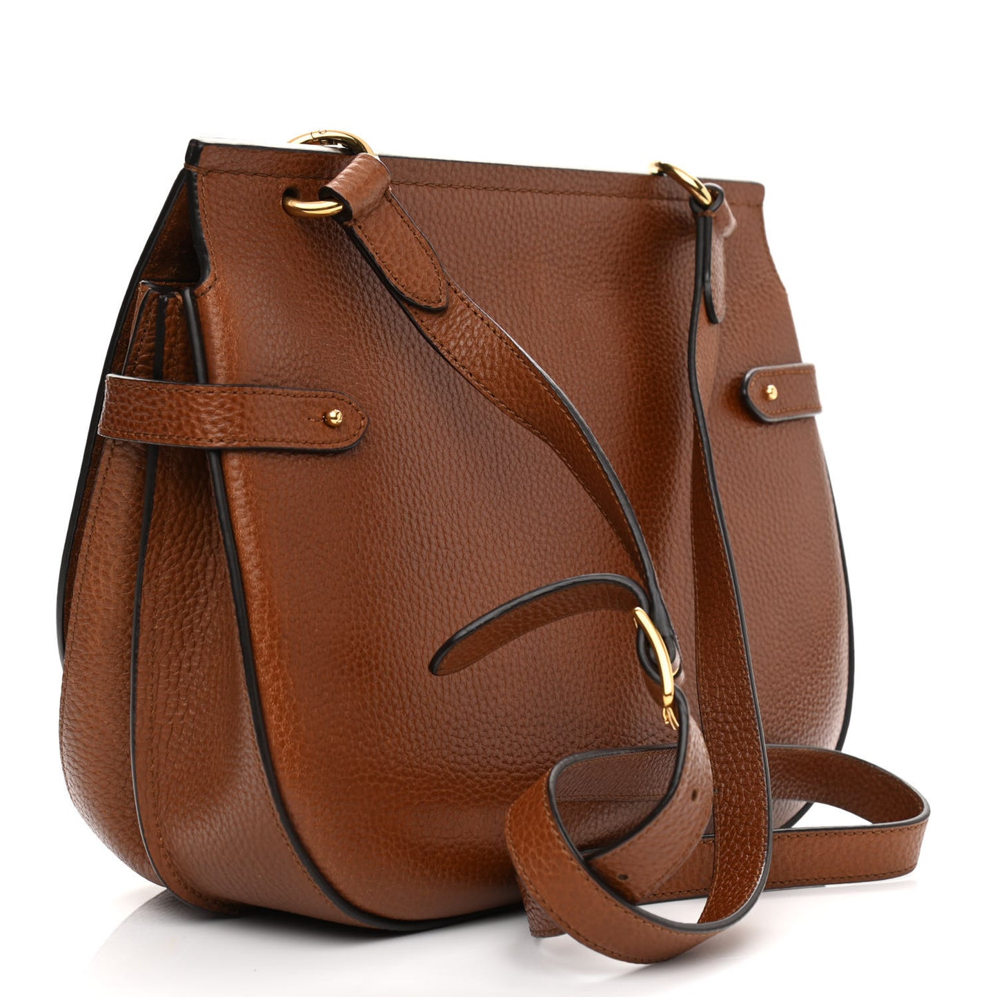 Small Classic Grain Calfskin Amberley Satchel Oak