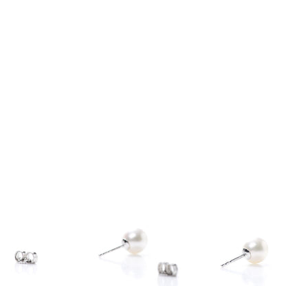 Mikimoto 18K White Gold 6.5-7mm Akoya Pearl Stud Earrings 3 of 5