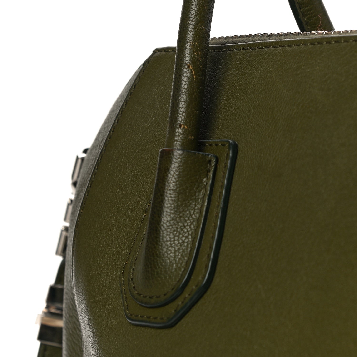 Givenchy Sugar Goatskin Small Antigona Khaki 10 of 13