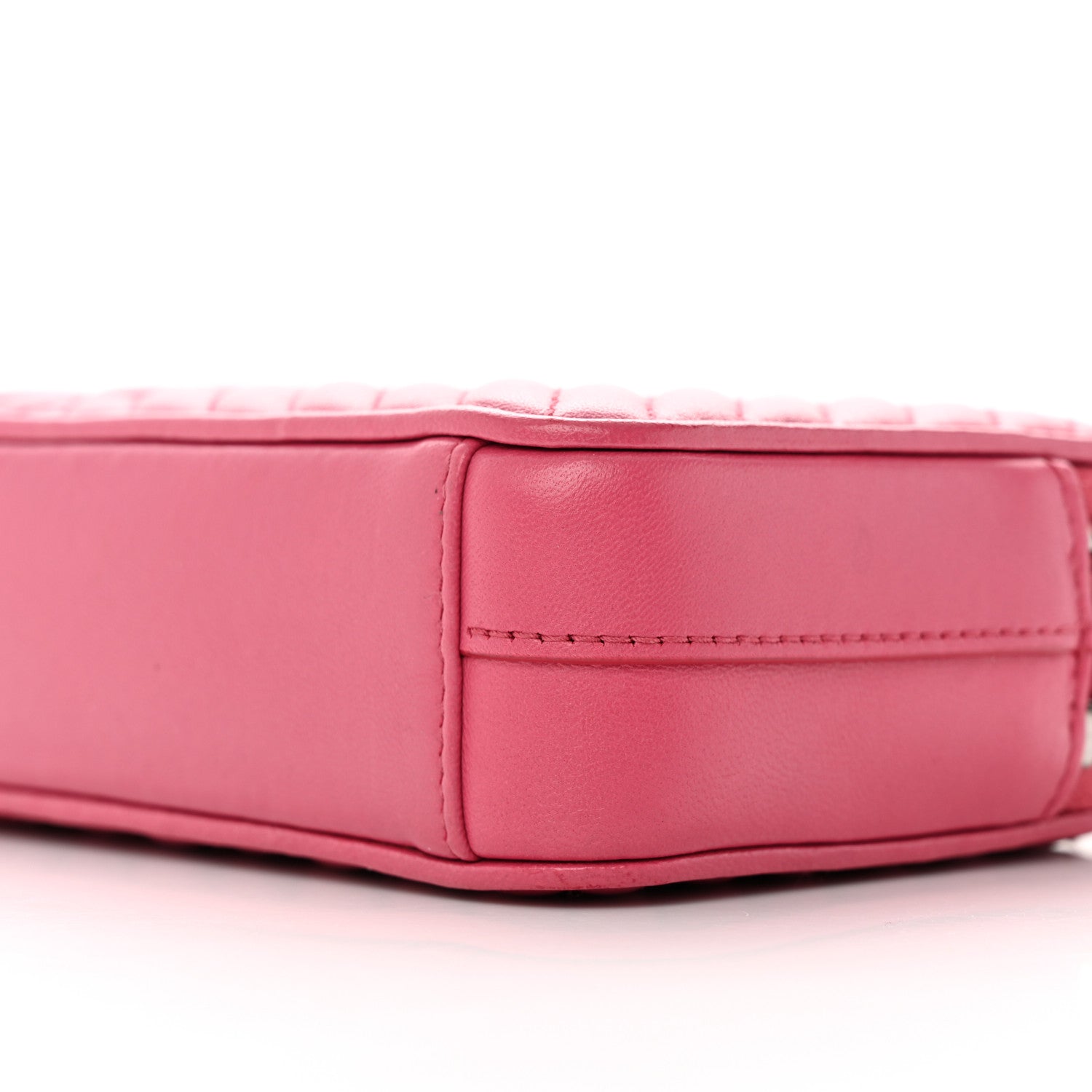Prada Nappa Impunture Diagramme Mini Double Zip Chain Crossbody Bag Peonia 11 of 15