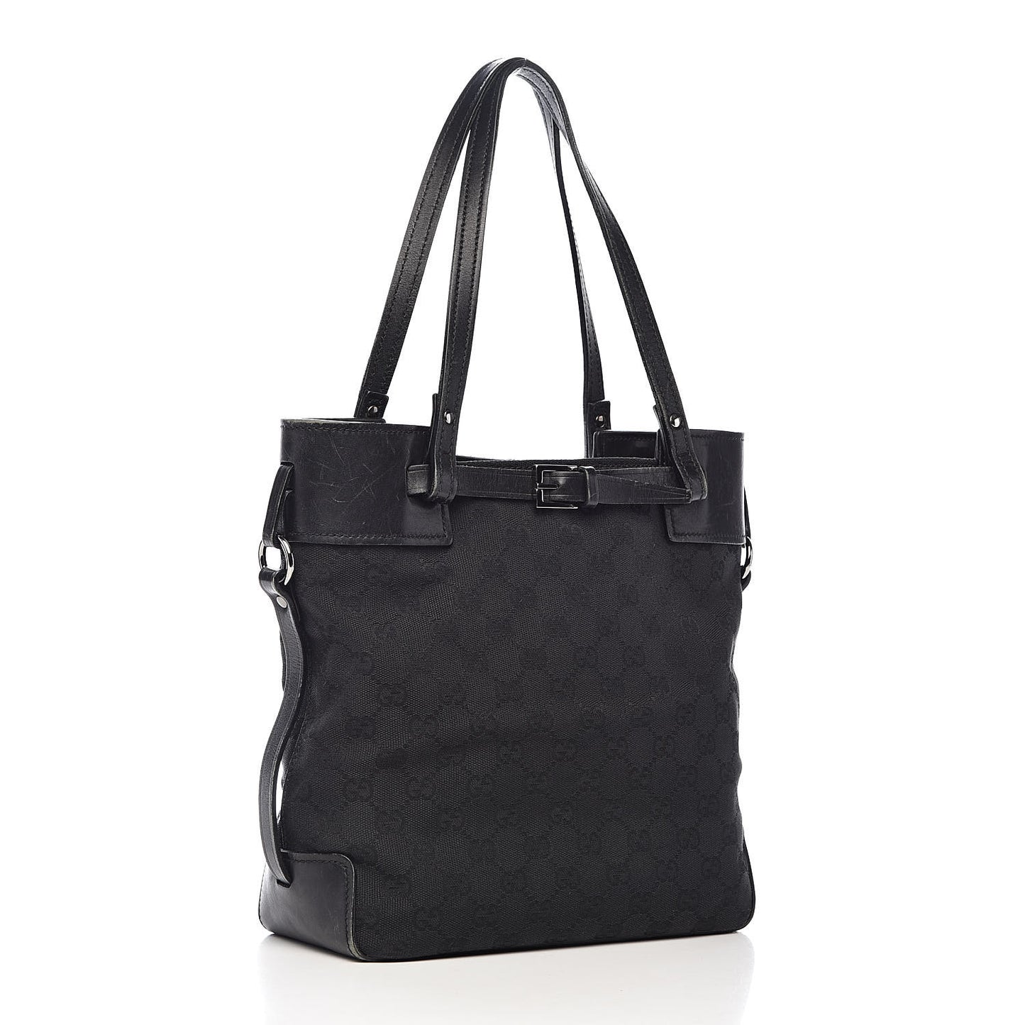 Monogram Small Bucket Tote Black
