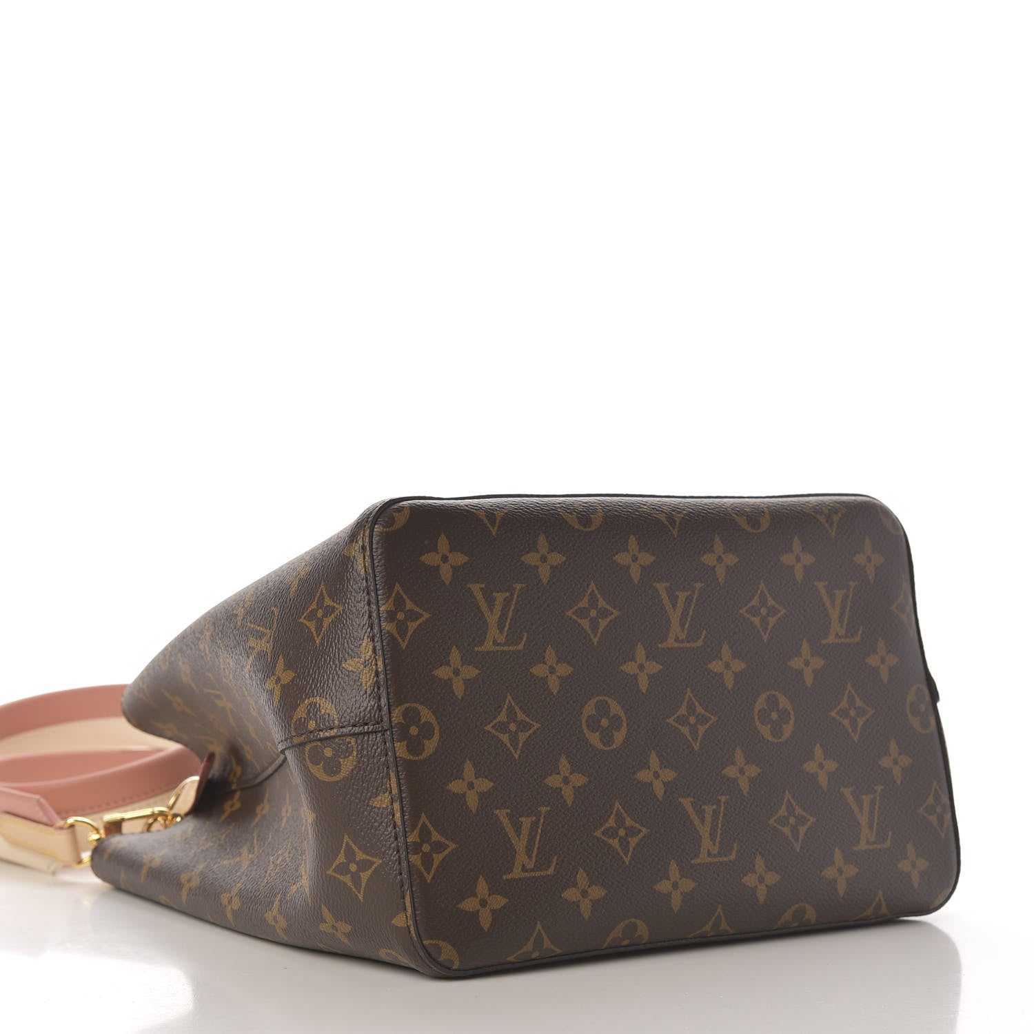 Louis Vuitton Monogram Braided Neonoe MM Peach Cream 5 of 11