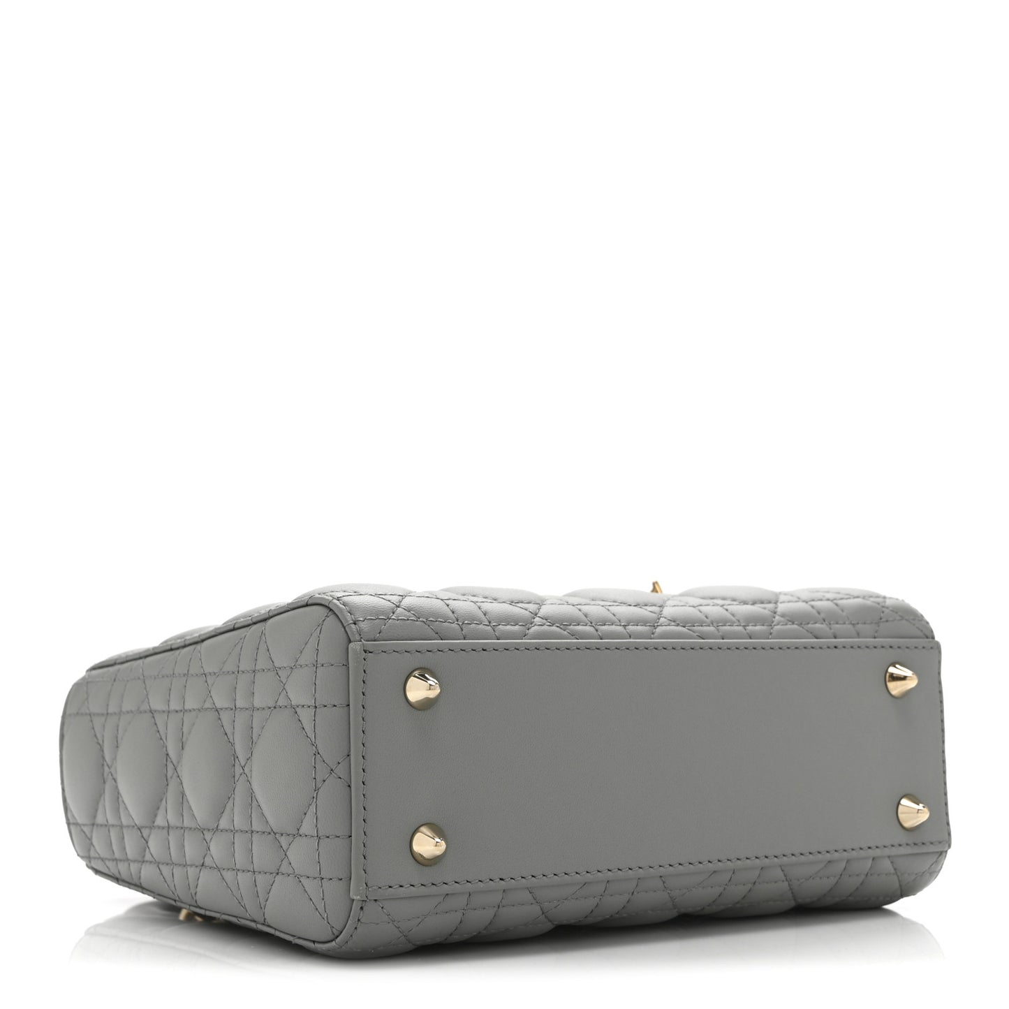Lambskin Cannage Small My ABCDior Lady Dior Grey