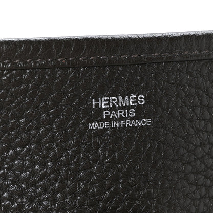 Hermes Taurillon Clemence Evelyne III PM Chocolate 7 of 9