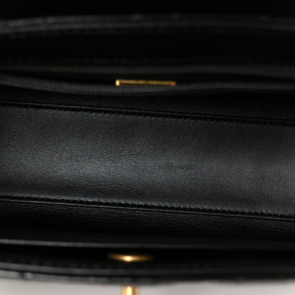 Chanel Shiny Aged Calfskin Quilted Nano Kelly Shopper Black 4 of 9
