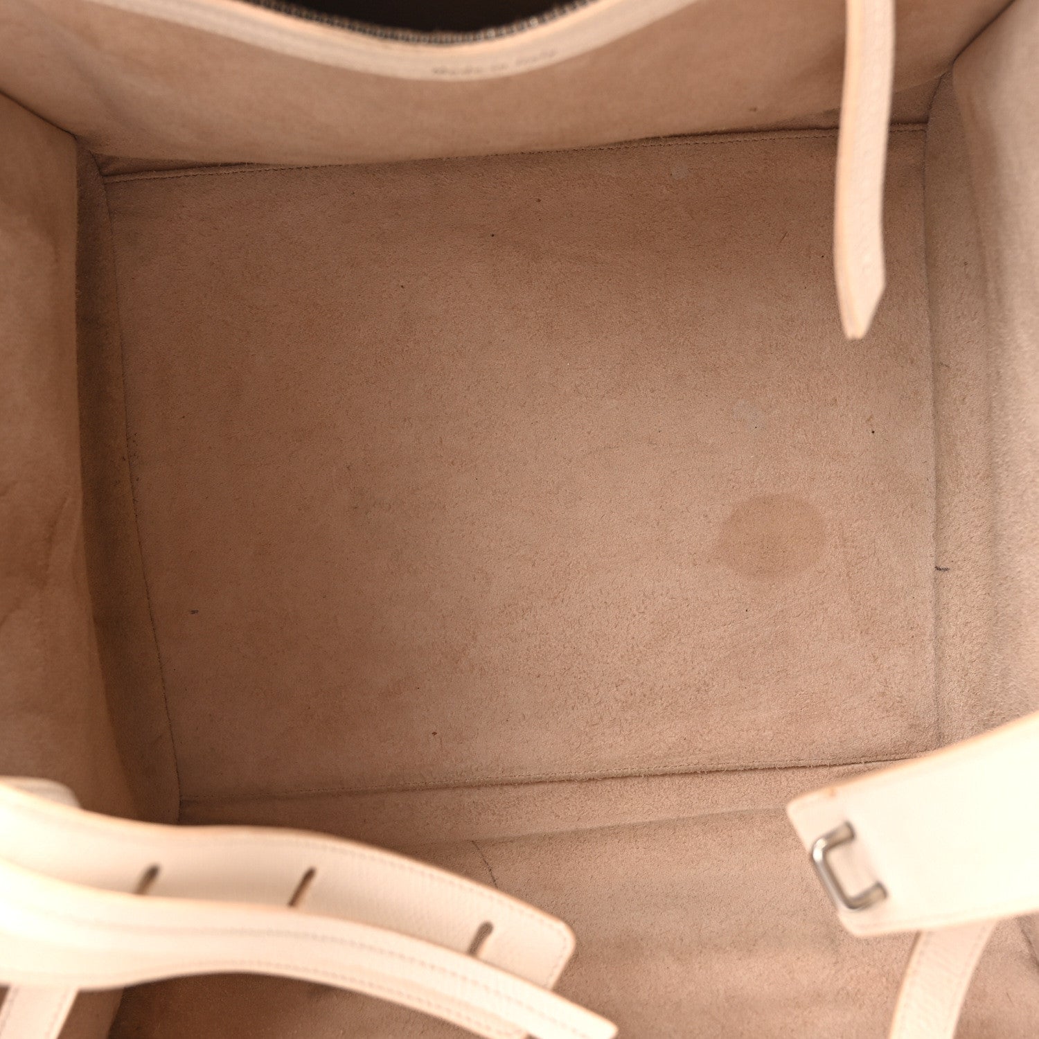 Celine Grained Calfskin Medium Phantom Luggage Cream 3 of 7