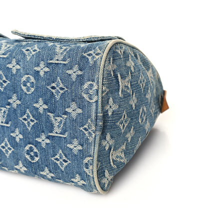 Louis Vuitton Monogram Denim Neo Speedy Blue 9 of 13