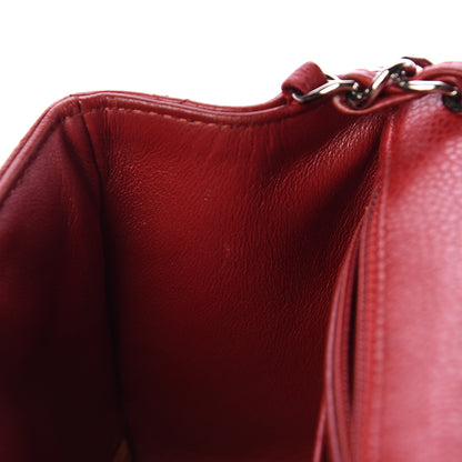 Chanel Caviar Quilted Mini Square Flap Red 10 of 11