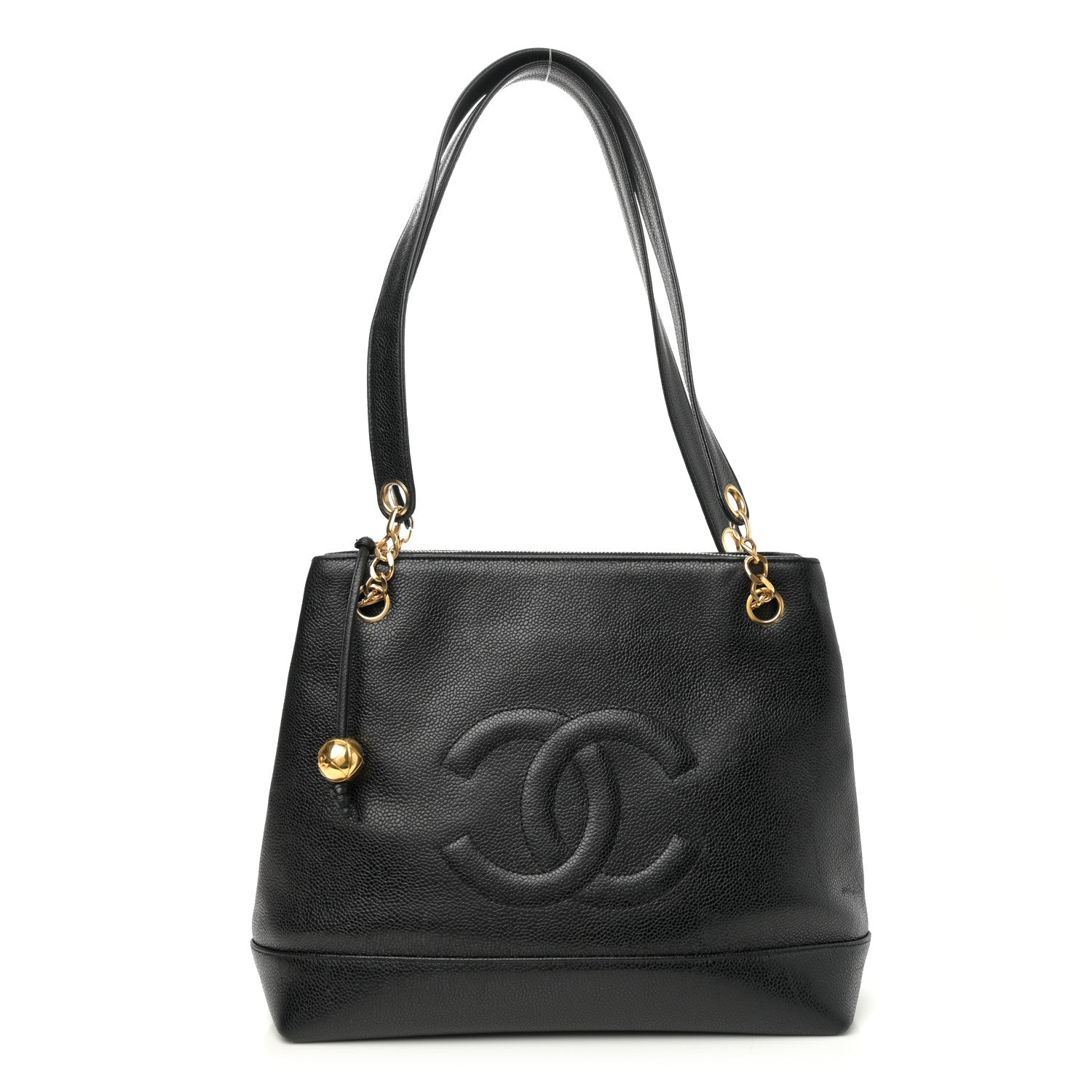Chanel Caviar Large CC Shoulder Bag Black 1 of 11