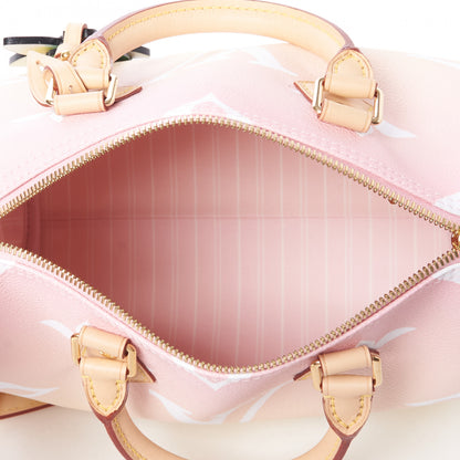 Louis Vuitton Monogram Giant By The Pool Speedy Bandouliere 25 Light Pink 6 of 9