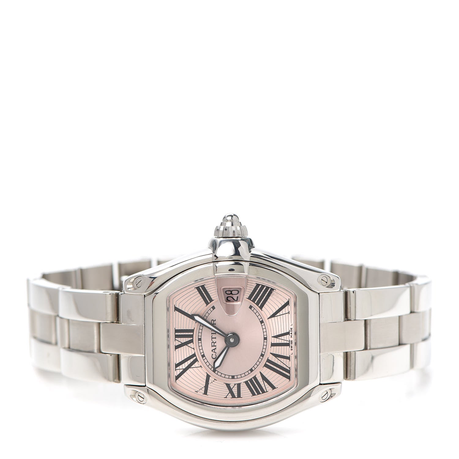 Cartier Stainless Steel 31mm Roadster Quartz Watch Pink 2 of 5