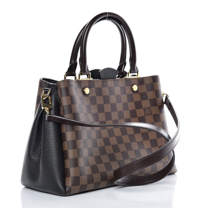 Louis Vuitton Damier Ebene Cuir Taurillon Brittany Black 4 of 13