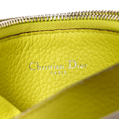 Christian Dior Bullcalf Tri-Color Diorissimo Card Holder Vert Acide 6 of 9