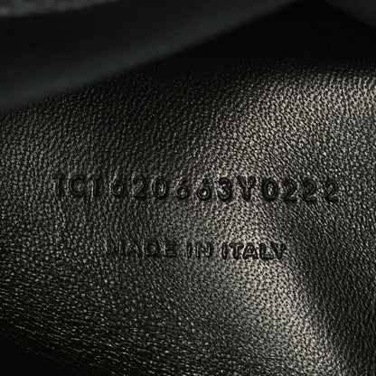 Saint Laurent Grain De Poudre Medium West Hollywood Monogram Fold-Over Black 7 of 10
