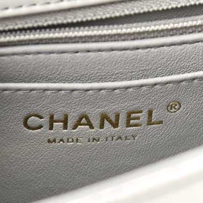 Chanel Lambskin Quilted Mini Rectangular Flap Grey 6 of 9