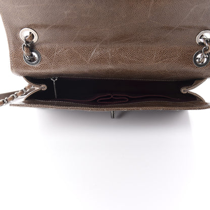 Chanel Crumpled Grained Calfskin Medium CC Crave Flap Brown 5 of 10