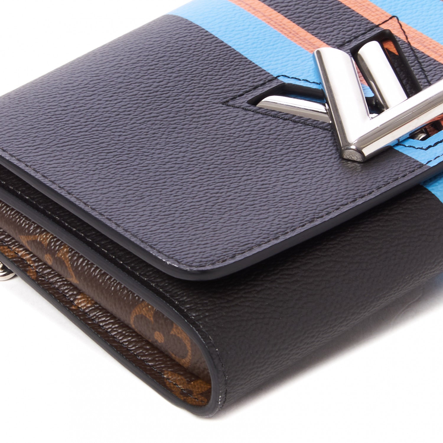 Louis Vuitton Monogram Stripe Twist Chain Wallet 6 of 8