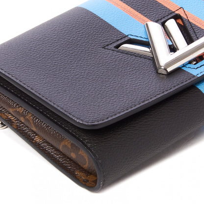 Louis Vuitton Monogram Stripe Twist Chain Wallet 6 of 8