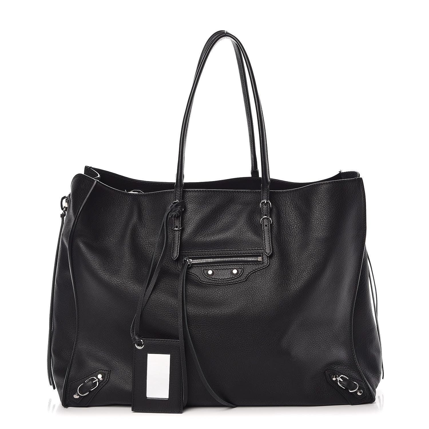 Balenciaga Supple Calfskin Papier A4 Zip Around Tote Black 1 of 11