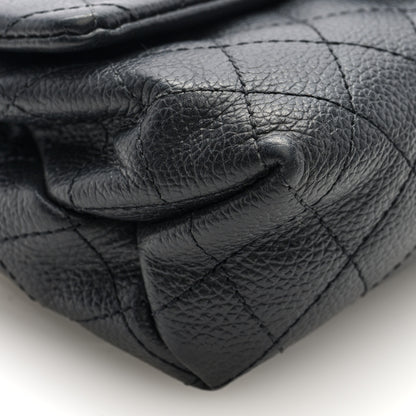 Chanel Grained Calfskin Quilted 2.55 Reissue Flap Belt Bag. Clutch Black 9 of 10