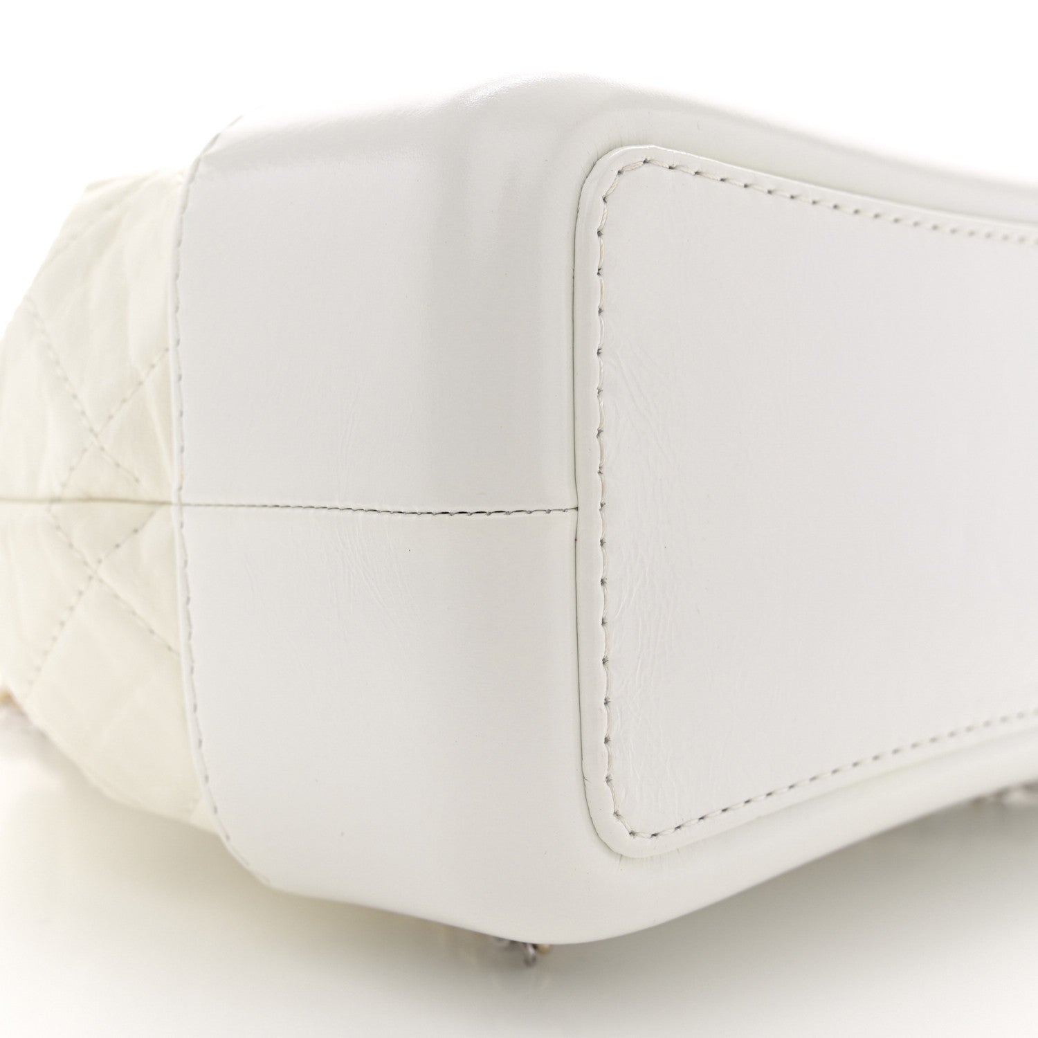 Chanel Aged Calfskin Quilted Small Gabrielle Backpack White 9 of 13