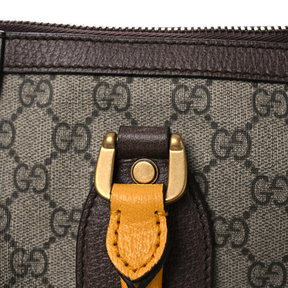 Gucci Soft GG Supreme Monogram Web Medium Duffle Bag Beige New Acero Crop 11 of 17