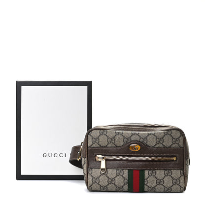 Gucci GG Supreme Monogram Web Small Ophidia Belt Bag 95 38 Dark Brown 14 of 14