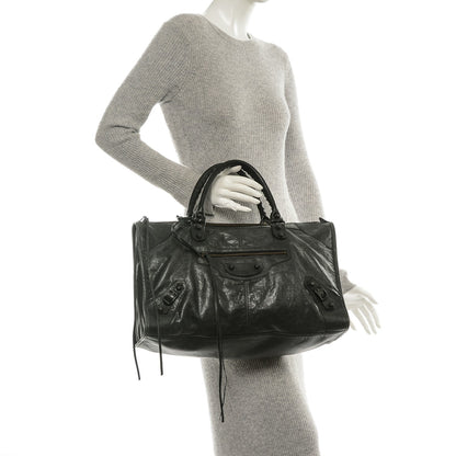 Balenciaga Agneau Classic Hardware Work Anthracite 2 of 10