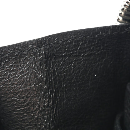 Saint Laurent Grained Calfskin Rive Gauche Zip Around Wallet Black 8 of 10