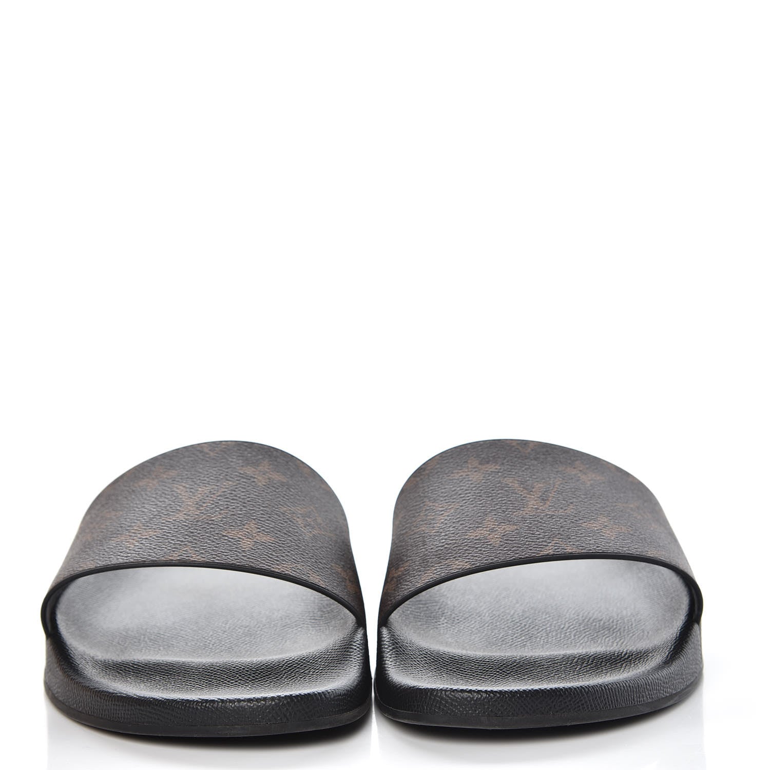 Louis Vuitton Rubber Monogram Mens Waterfront Mules 10 Macassar 2 of 12