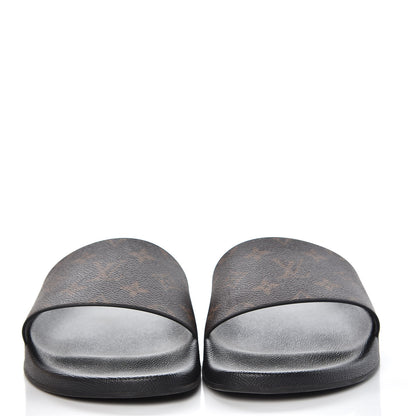 Louis Vuitton Rubber Monogram Mens Waterfront Mules 10 Macassar 2 of 12