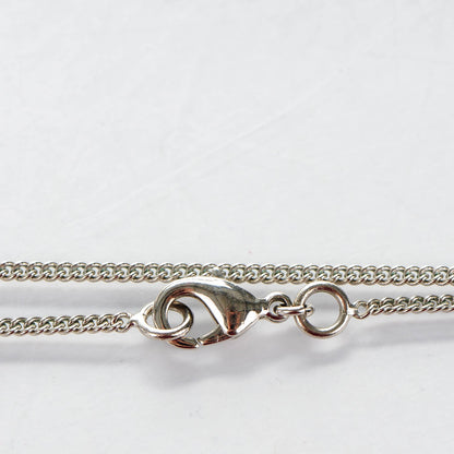 Chanel Crystal Timeless CC Necklace Silver 4 of 4