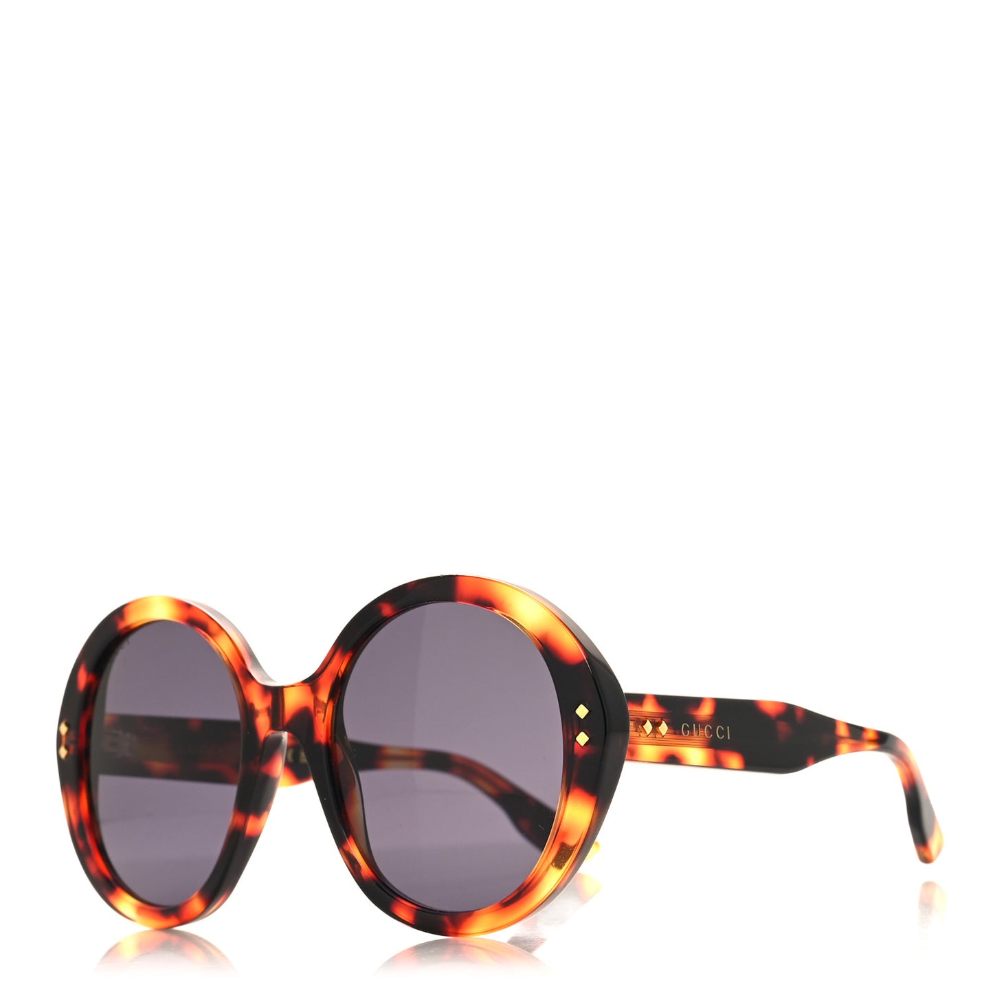 Acetate Round Sunglasses GG1081S Tortoise