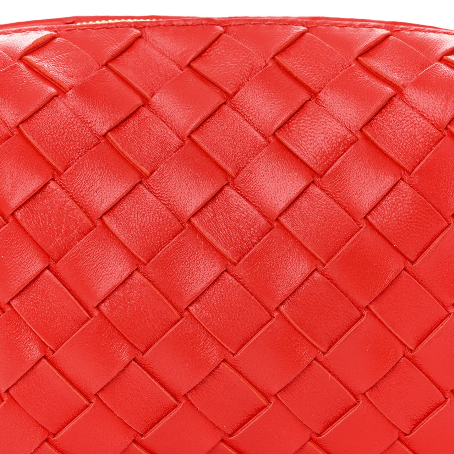 Nappa Intrecciato Mini Loop Camera Bag Redstone