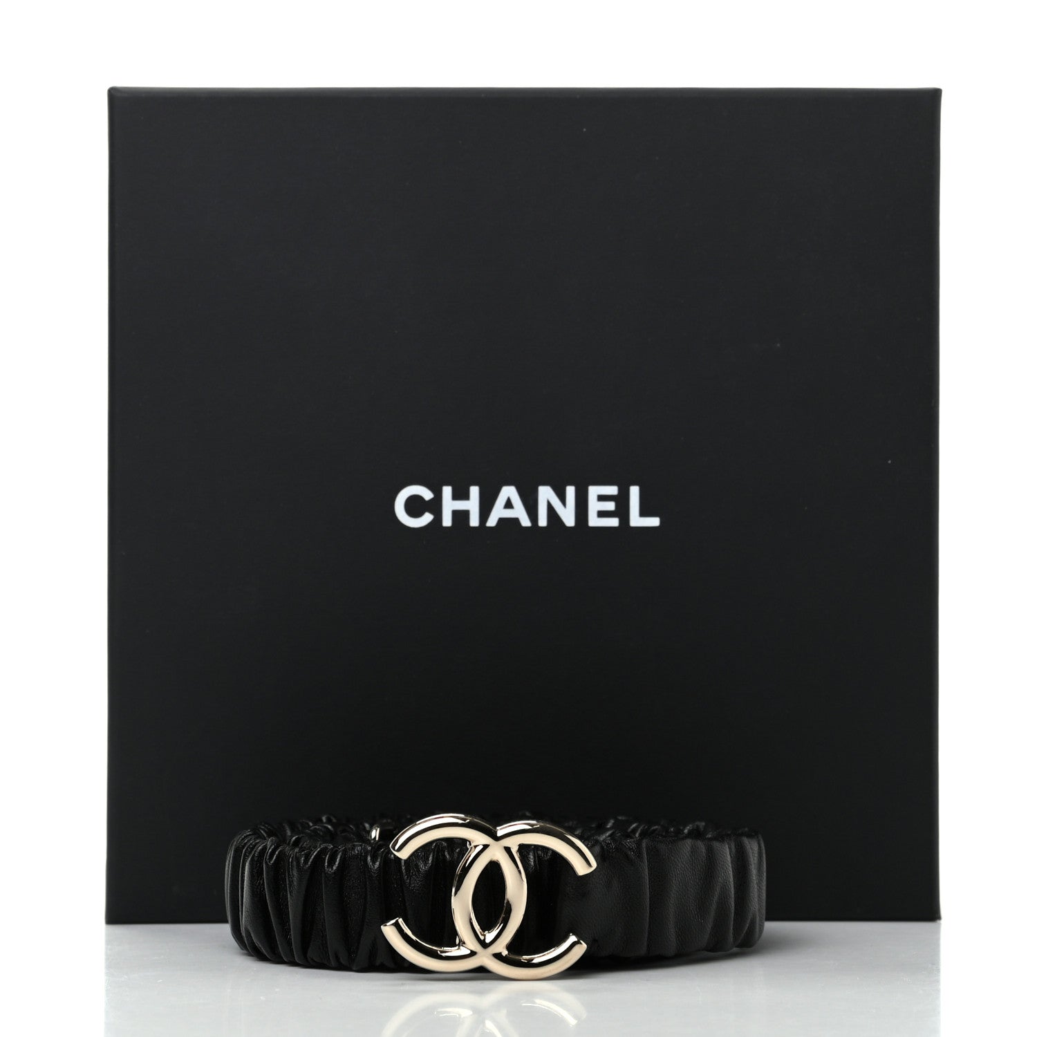 Chanel Calfskin CC Belt 85 34 Black 4 of 4