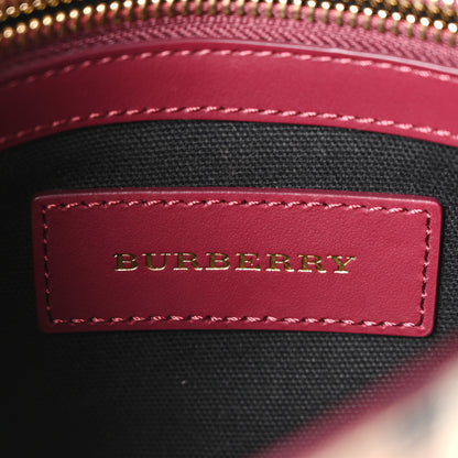 Burberry Haymarket Check Small Loxley Crossbody Dark Plum 6 of 10