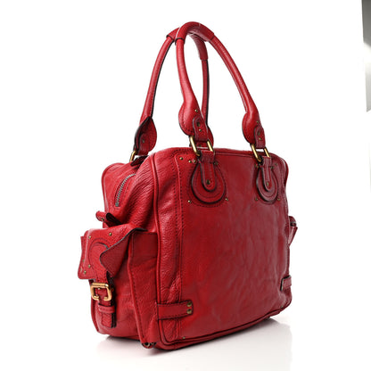 Chloe Calfskin Paddington Satchel Rouge 2 of 4