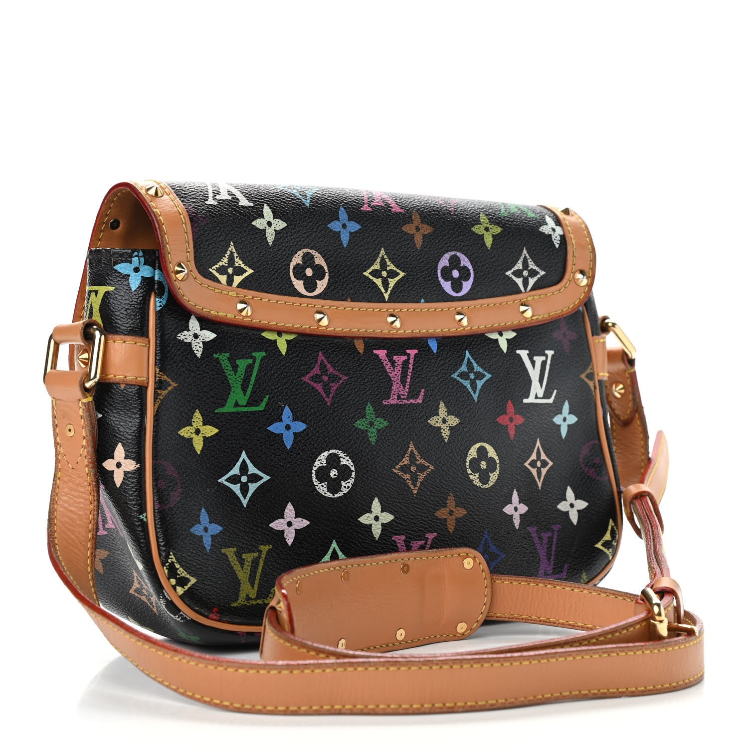 Louis Vuitton Monogram Multicolor Sologne Black 3 of 14