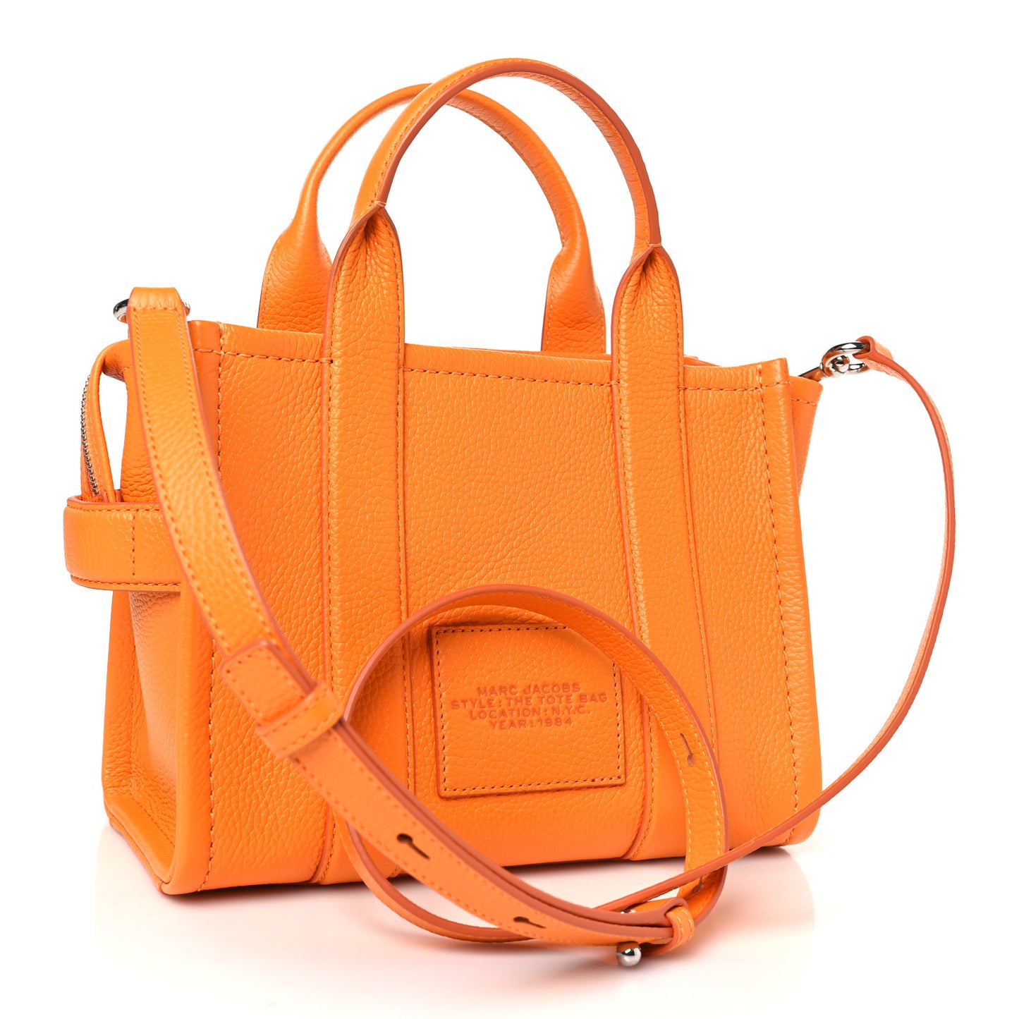 Grained Calfskin Mini The Tote Bag Artisan Gold