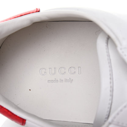 Gucci Calfskin Ayers Blind For Love Embroidered Womens Ace Sneakers 42 White 9 of 12