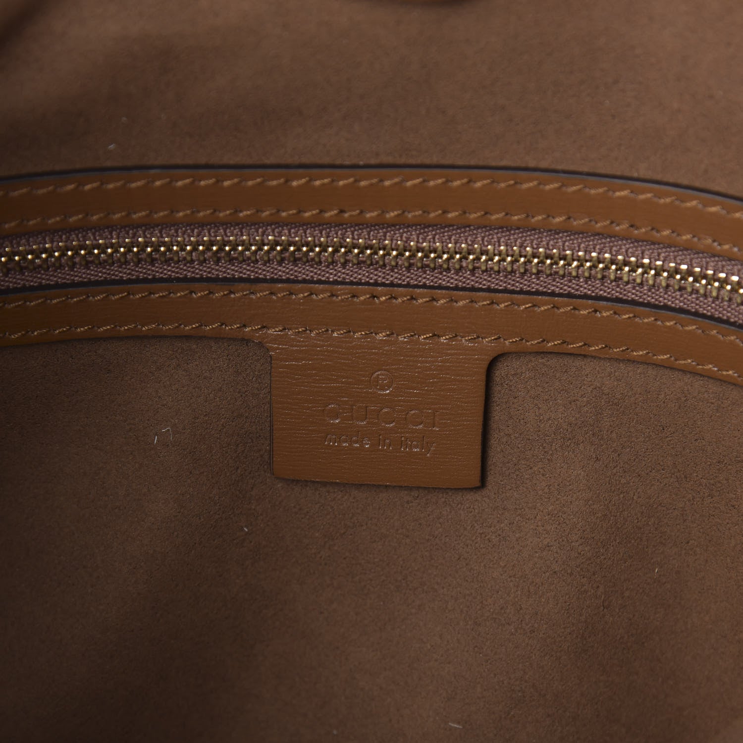 Gucci Boarded Plutone Calfskin Medium Arli Shoulder Bag Nocciola 6 of 9