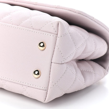 Chanel Caviar Quilted Mini Coco Handle Flap Lilas Lilac 9 of 9