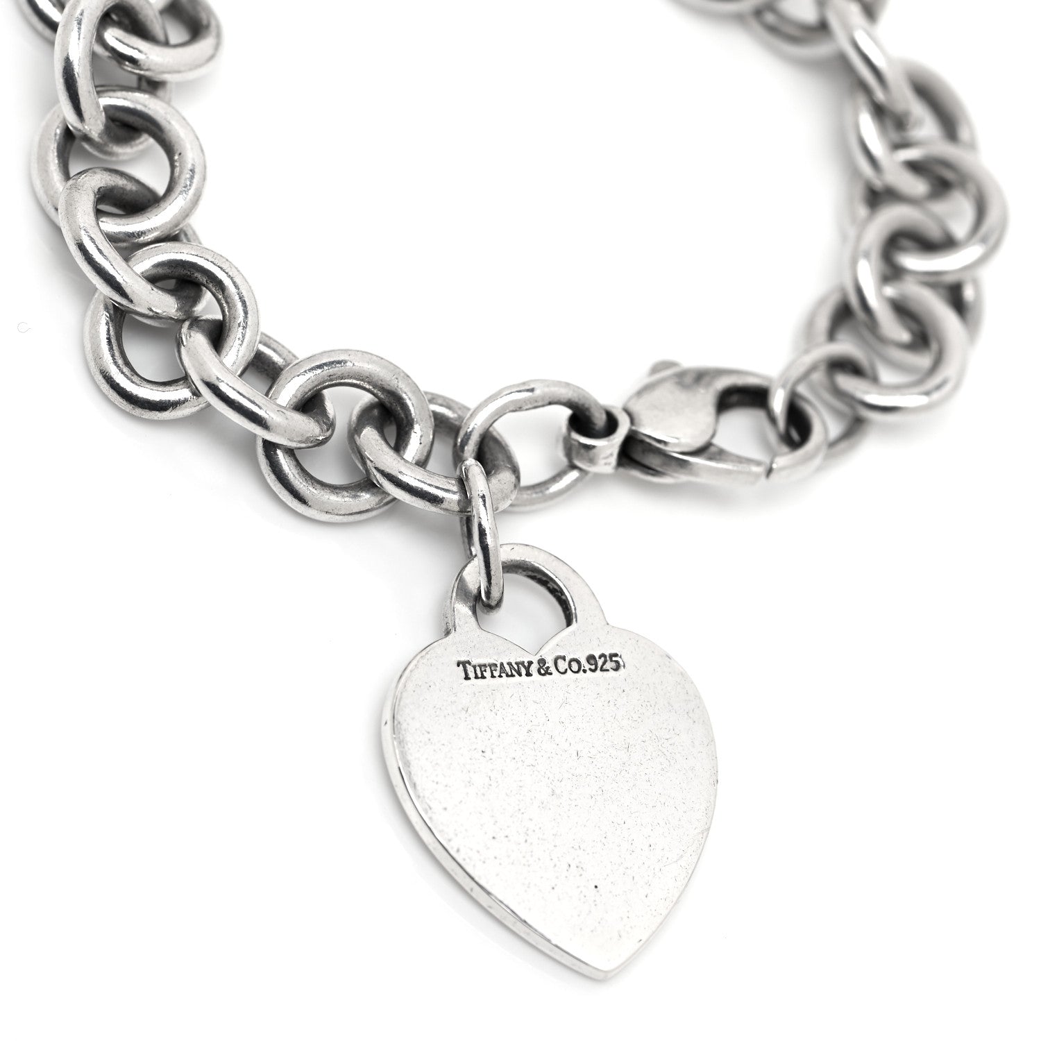Tiffany Sterling Silver Heart Tag Charm Bracelet 4 of 4