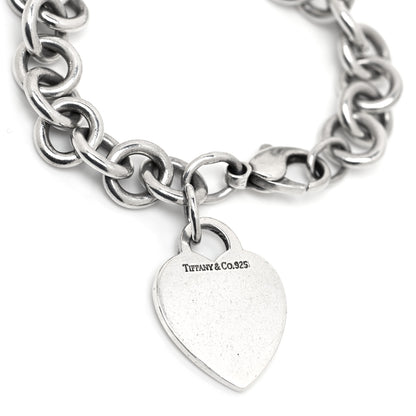 Tiffany Sterling Silver Heart Tag Charm Bracelet 4 of 4