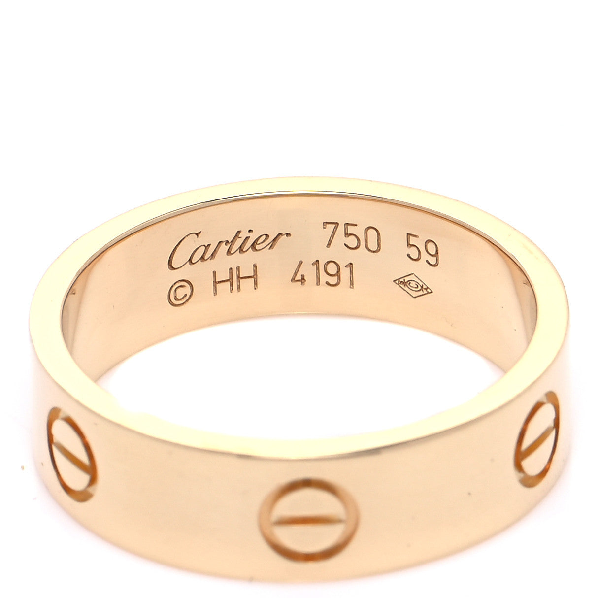 Cartier 18K Yellow Gold 5.5mm LOVE Ring 59 8.75 4 of 4
