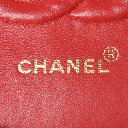 Chanel Lambskin Quilted Medium Double Flap Red 9 of 28
