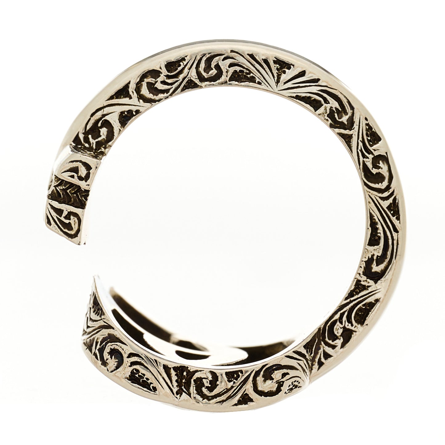 Sterling Silver GG Marmont Key Motif Ring 48 4.5