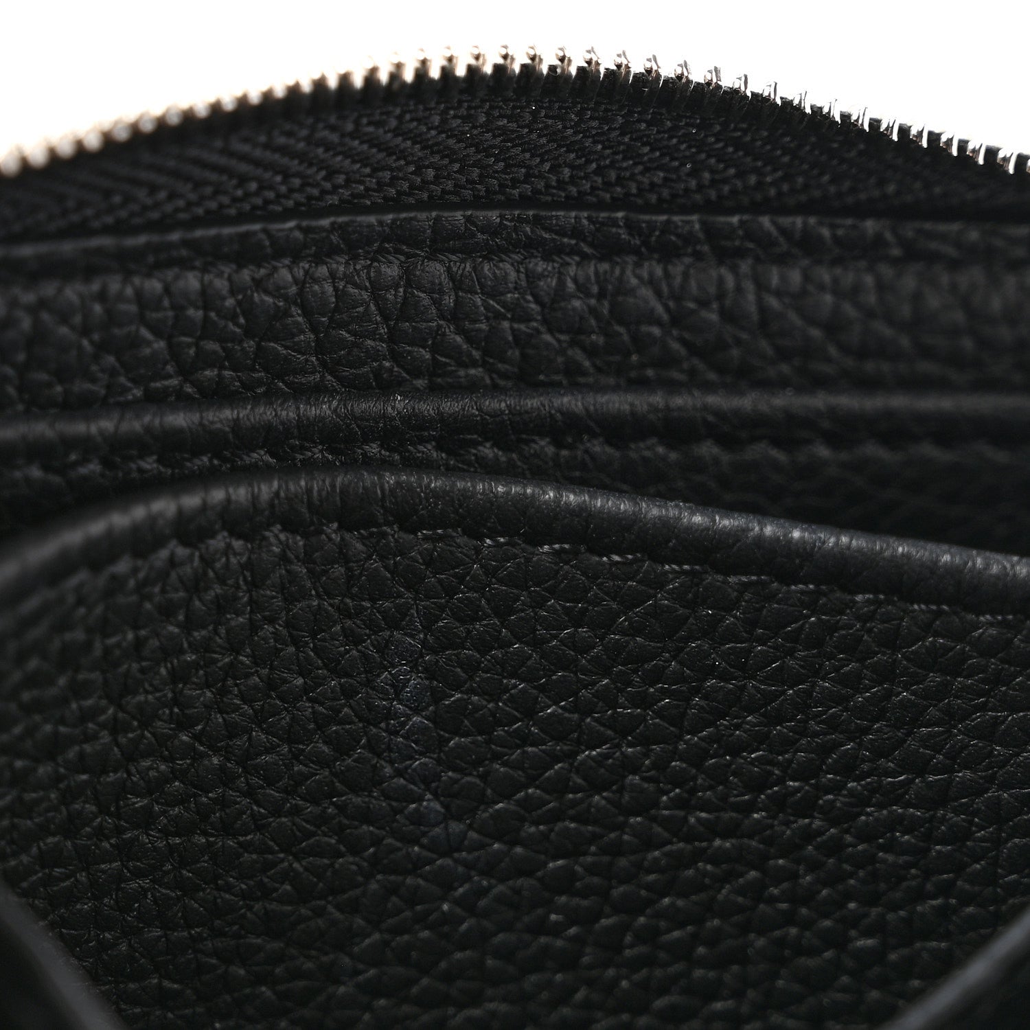 Louis Vuitton Calfskin Lockme Zippy Coin Purse Black 7 of 8