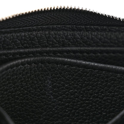 Louis Vuitton Calfskin Lockme Zippy Coin Purse Black 7 of 8